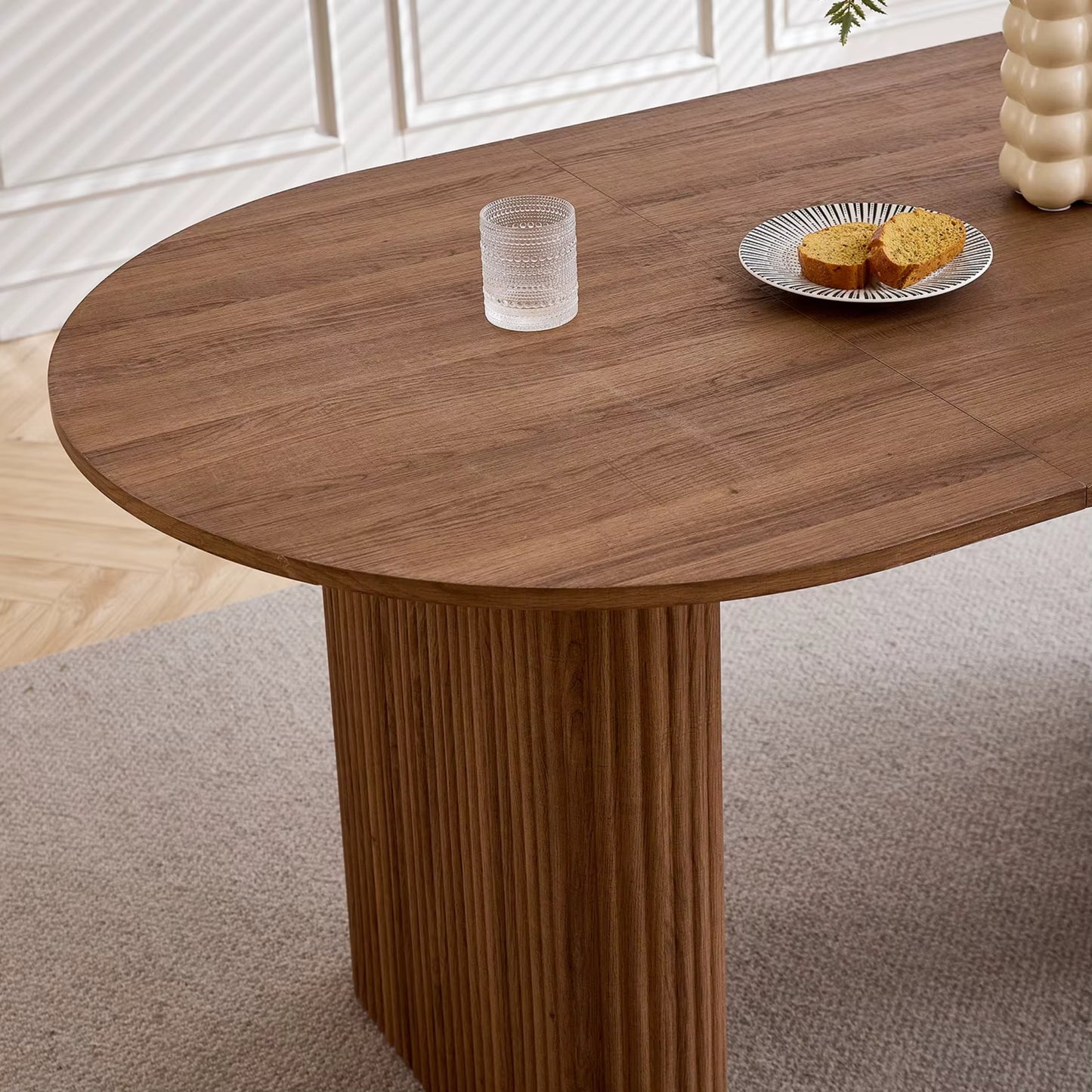 Table à Manger design en Bois Massif - 180 cm (6 Personnes)