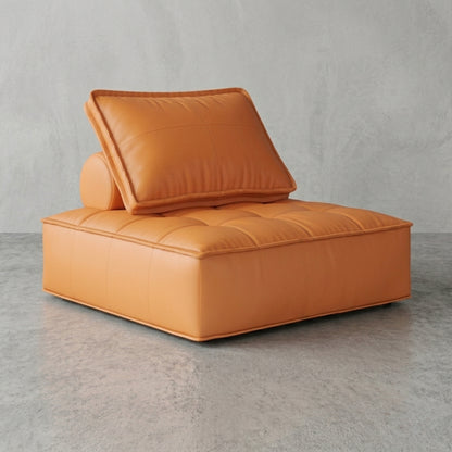 Fauteuil Paresseux Lounge en Cuir | Assise Basse