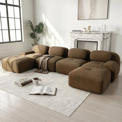 Canapé en U en Modulable et Ergonomique | Grand canapé panoramique