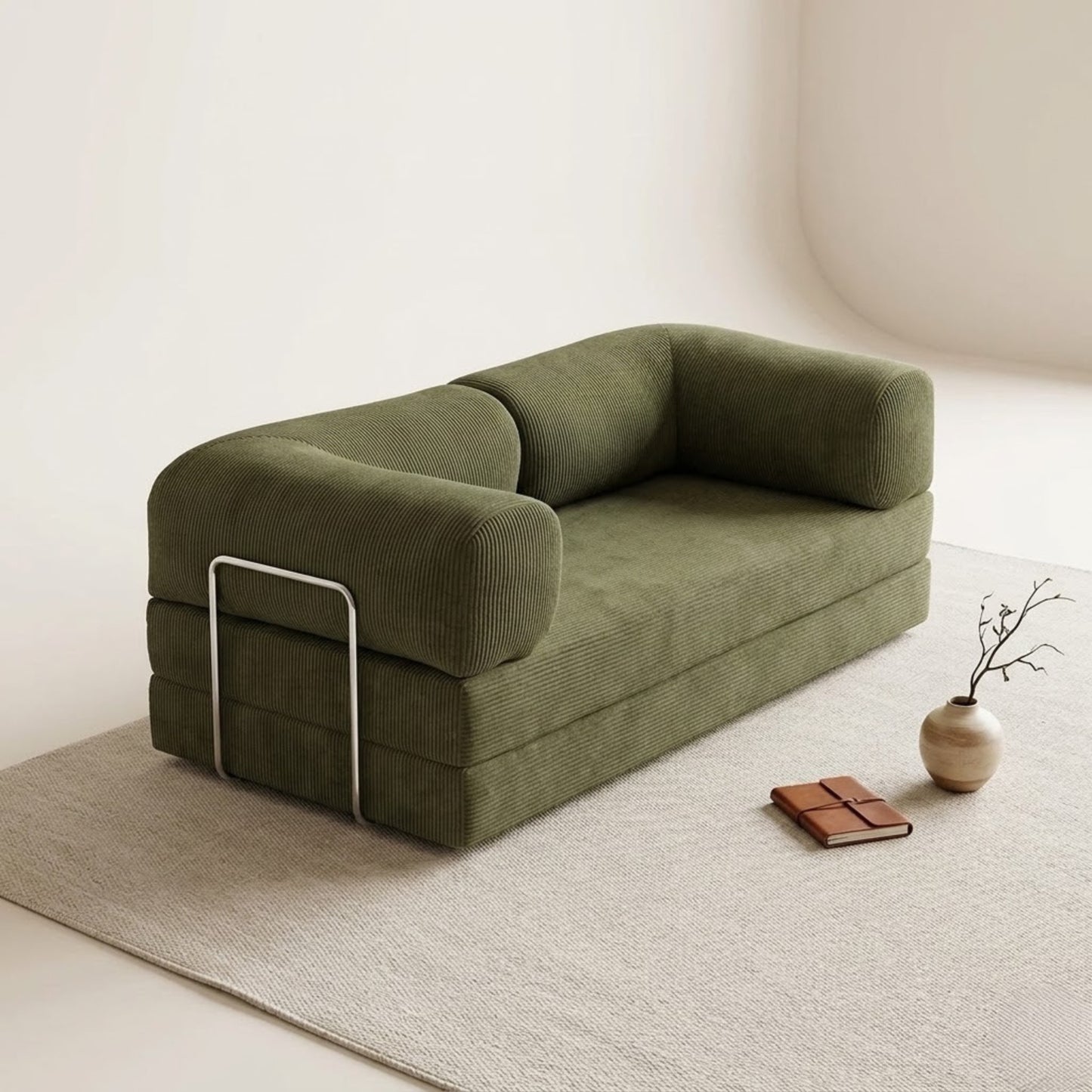 Canapé Modulable Convertible en Velours Côtelé – Design Contemporain & Confort Premium