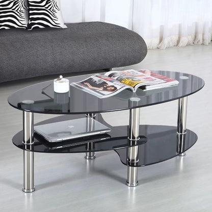 Table Basse Ovale en Verre | Table basse design en Verre