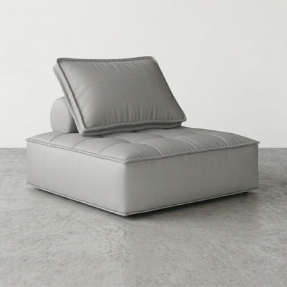 Fauteuil Paresseux Lounge en Cuir | Assise Basse