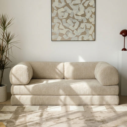 Canapé Modulable Convertible en Velours Côtelé – Design Contemporain & Confort Premium