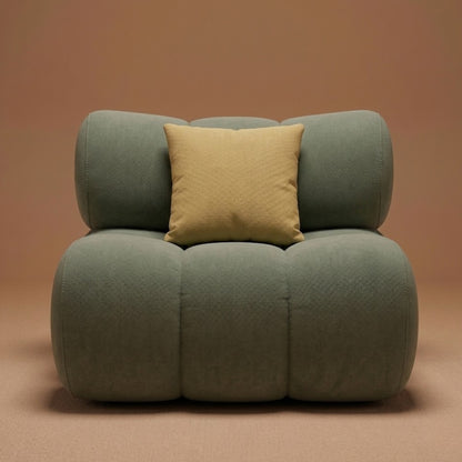 Fauteuil Lounge Cloud en Velours | Assise Profonde Design Contemporain