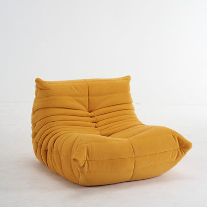 Fauteuil Lounge Velours Plissé "Olympe" | Assise Basse