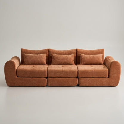 Canapé Modulable 3 Places en Tissu Chenille – Design Minimaliste & Modulable