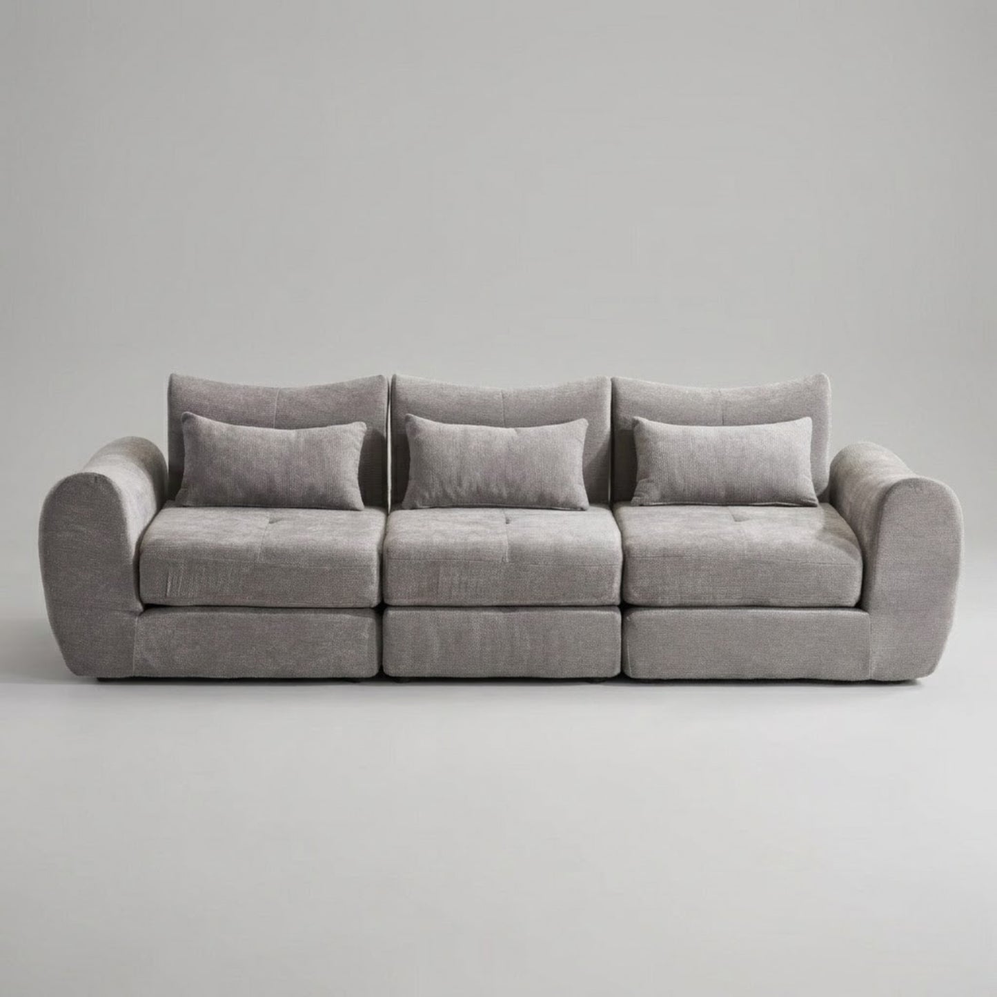 Canapé Modulable 3 Places en Tissu Chenille – Design Minimaliste & Modulable