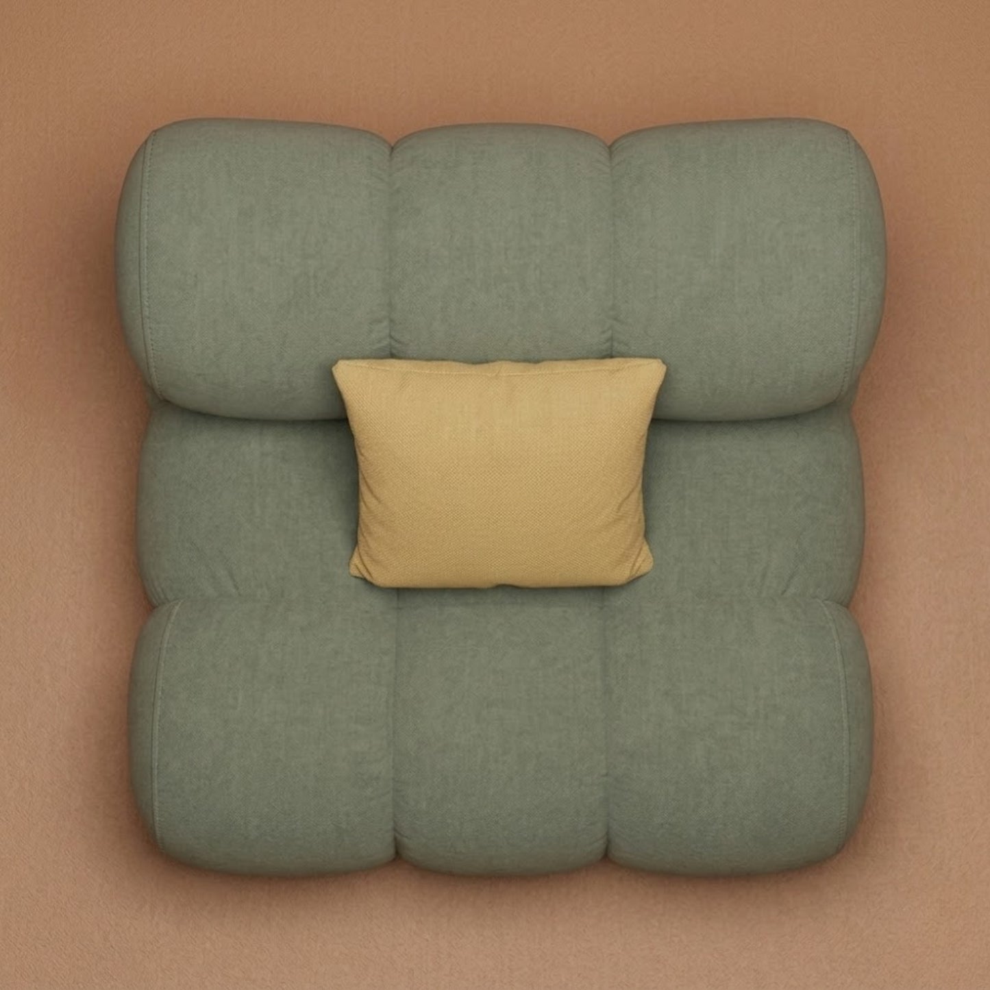 Fauteuil Lounge Cloud en Velours | Assise Profonde Design Contemporain