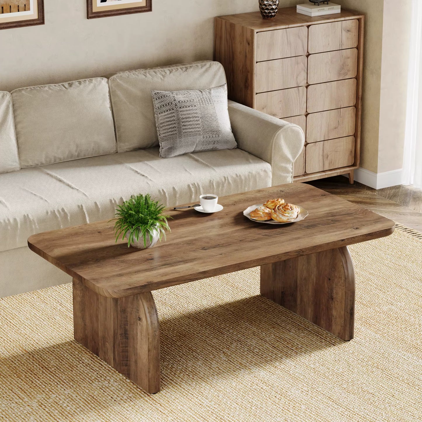 Table Basse Rectangulaire Finition Bois – Design scandinave