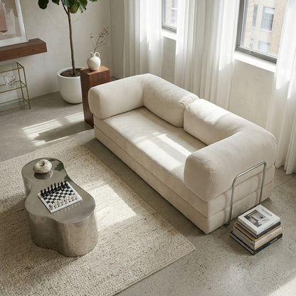 Canapé Modulable Convertible en Velours Côtelé – Design Contemporain & Confort Premium