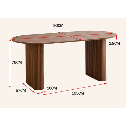 Table à Manger design en Bois Massif - 180 cm (6 Personnes)