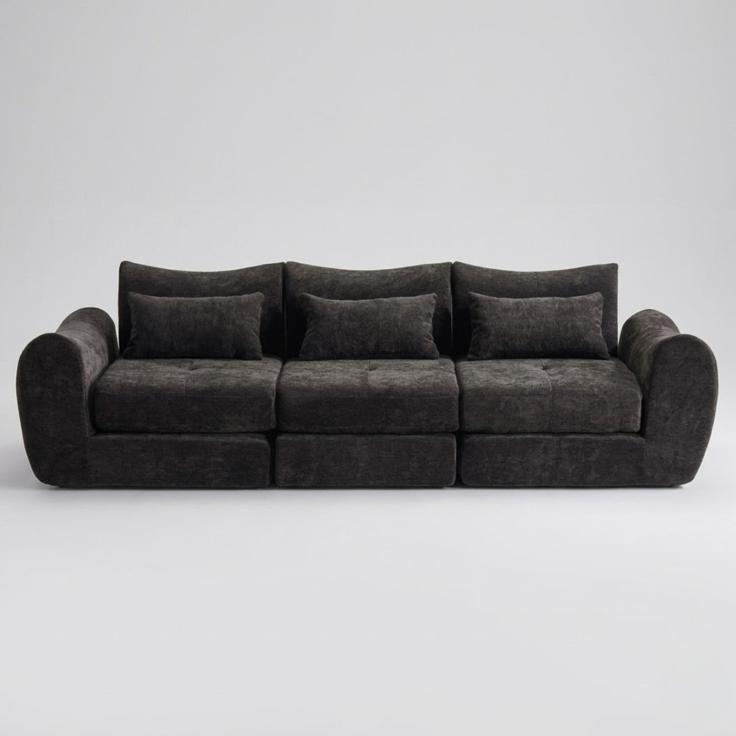 Canapé Modulable 3 Places en Tissu Chenille – Design Minimaliste & Modulable
