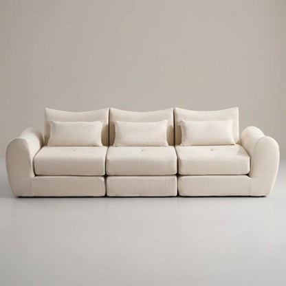 Canapé Modulable 3 Places en Tissu Chenille – Design Minimaliste & Modulable