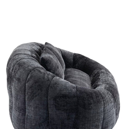 Canapé Pouf de Sol 2 Places en Tissu Chenille – Design Lounge
