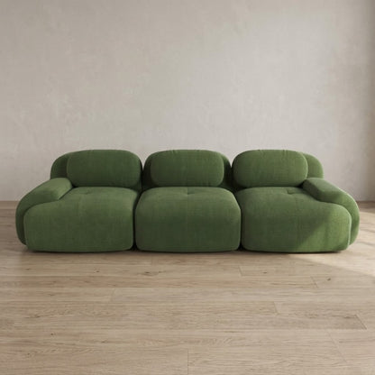 Canapé 3 Places droit en Velours Côtelé – Design Modulable et Confort