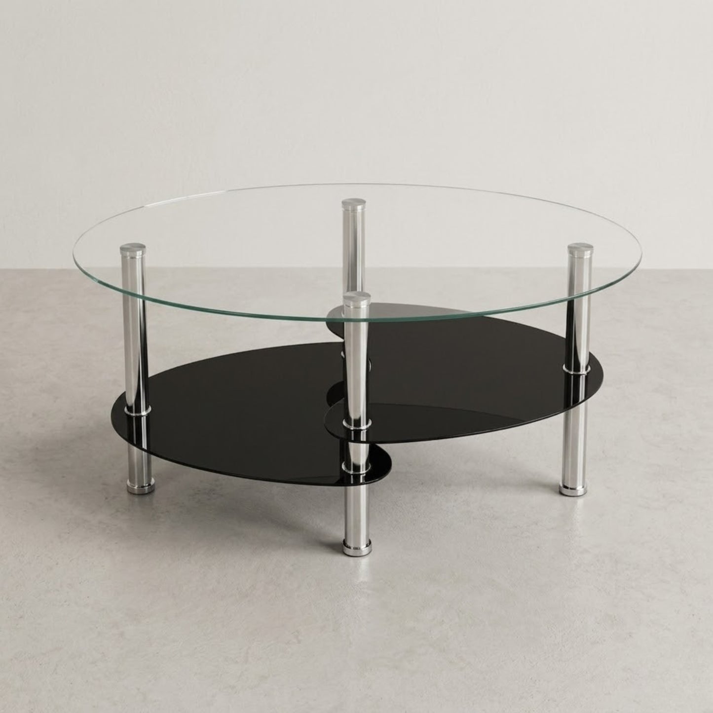 Table Basse Ovale en Verre | Table basse design en Verre