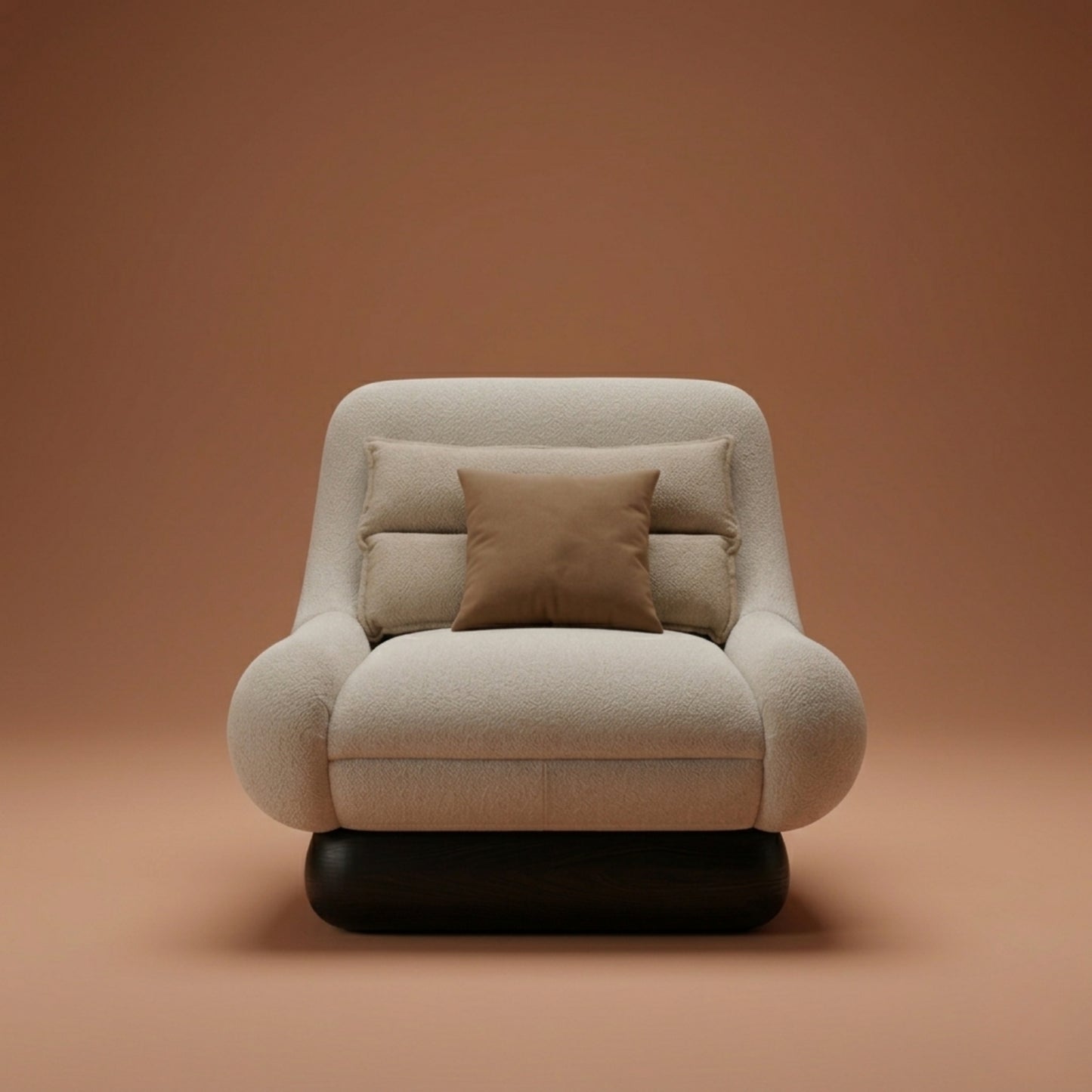 Fauteuil Lounge Velours | Formes Organiques & Design Contemporain