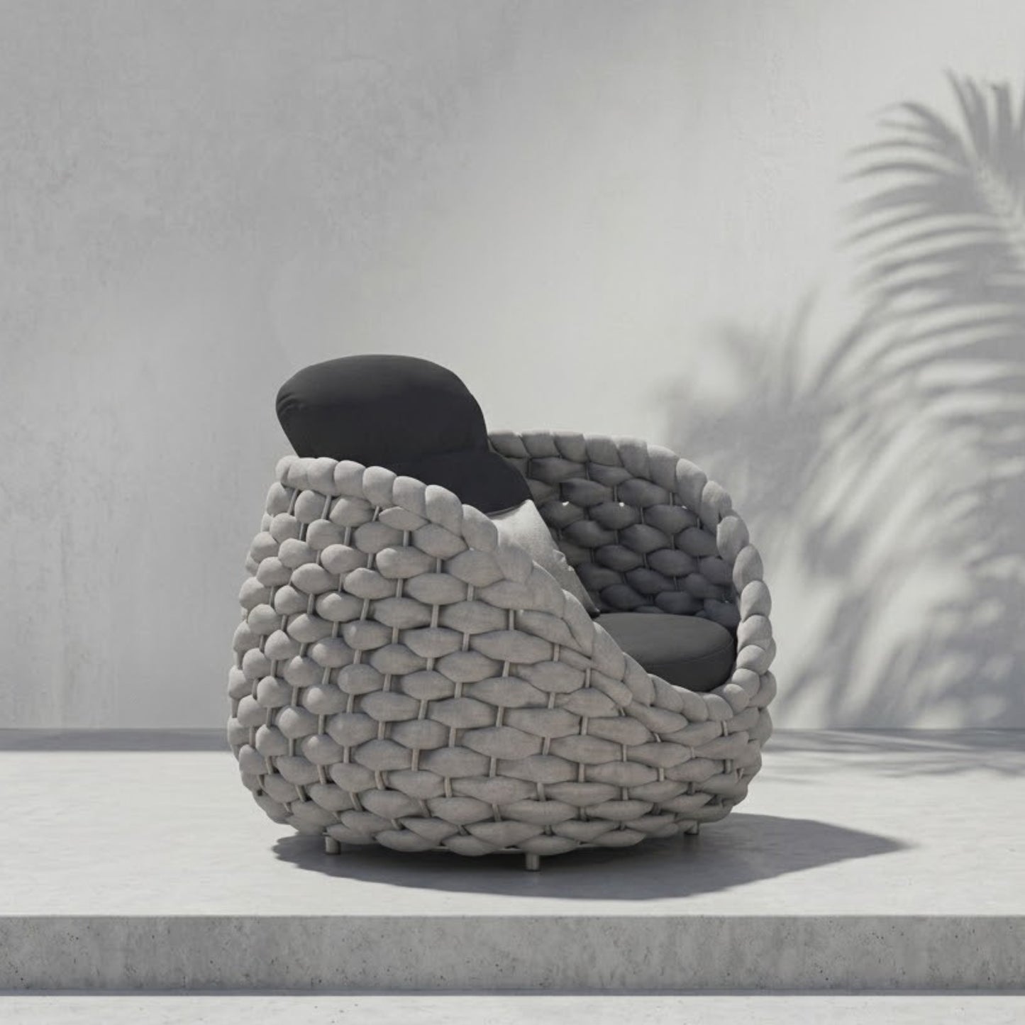 Fauteuil de Jardin Rotin Tressé | Fauteuil Extérieur Design Premium