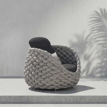 Fauteuil de Jardin Rotin Tressé | Fauteuil Extérieur Design Premium