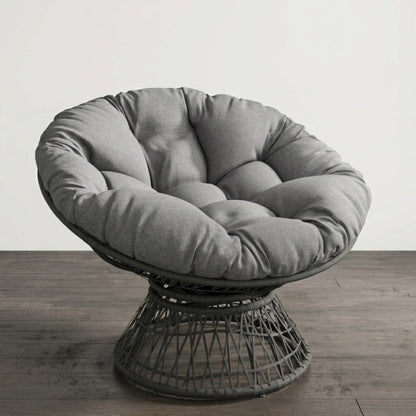 Fauteuil Papasan Pivotant 360° Premium | Rotin et Acier - Coussin Moelleux