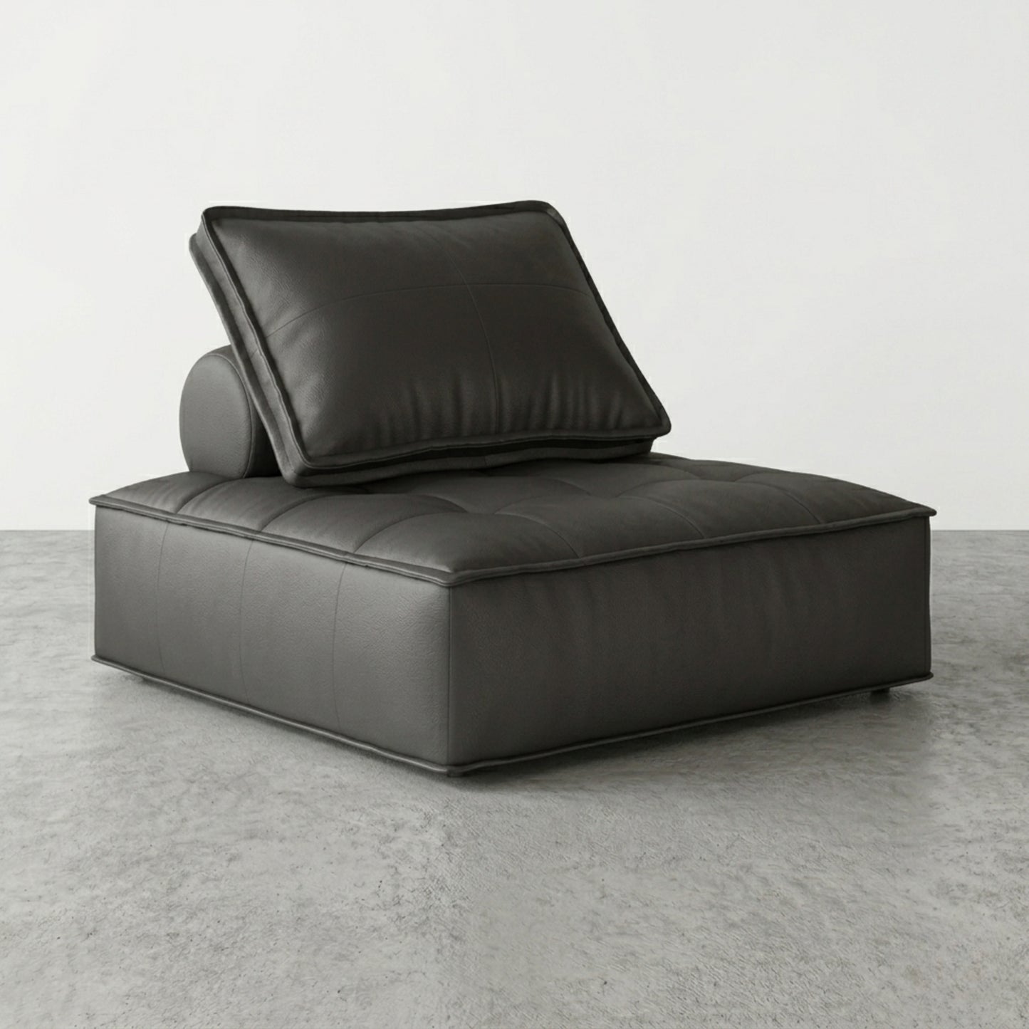 Fauteuil Paresseux Lounge en Cuir | Assise Basse