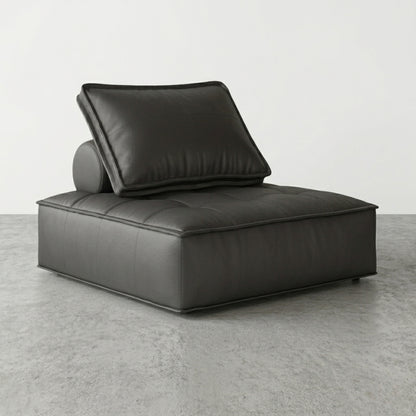 Fauteuil Paresseux Lounge en Cuir | Assise Basse