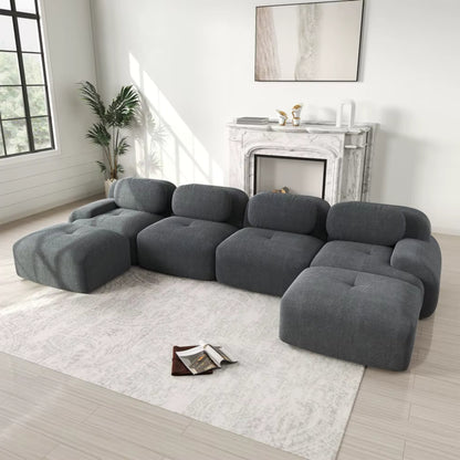 Canapé en U en Modulable et Ergonomique | Grand canapé panoramique