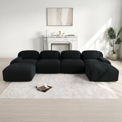 Canapé en U en Modulable et Ergonomique | Grand canapé panoramique