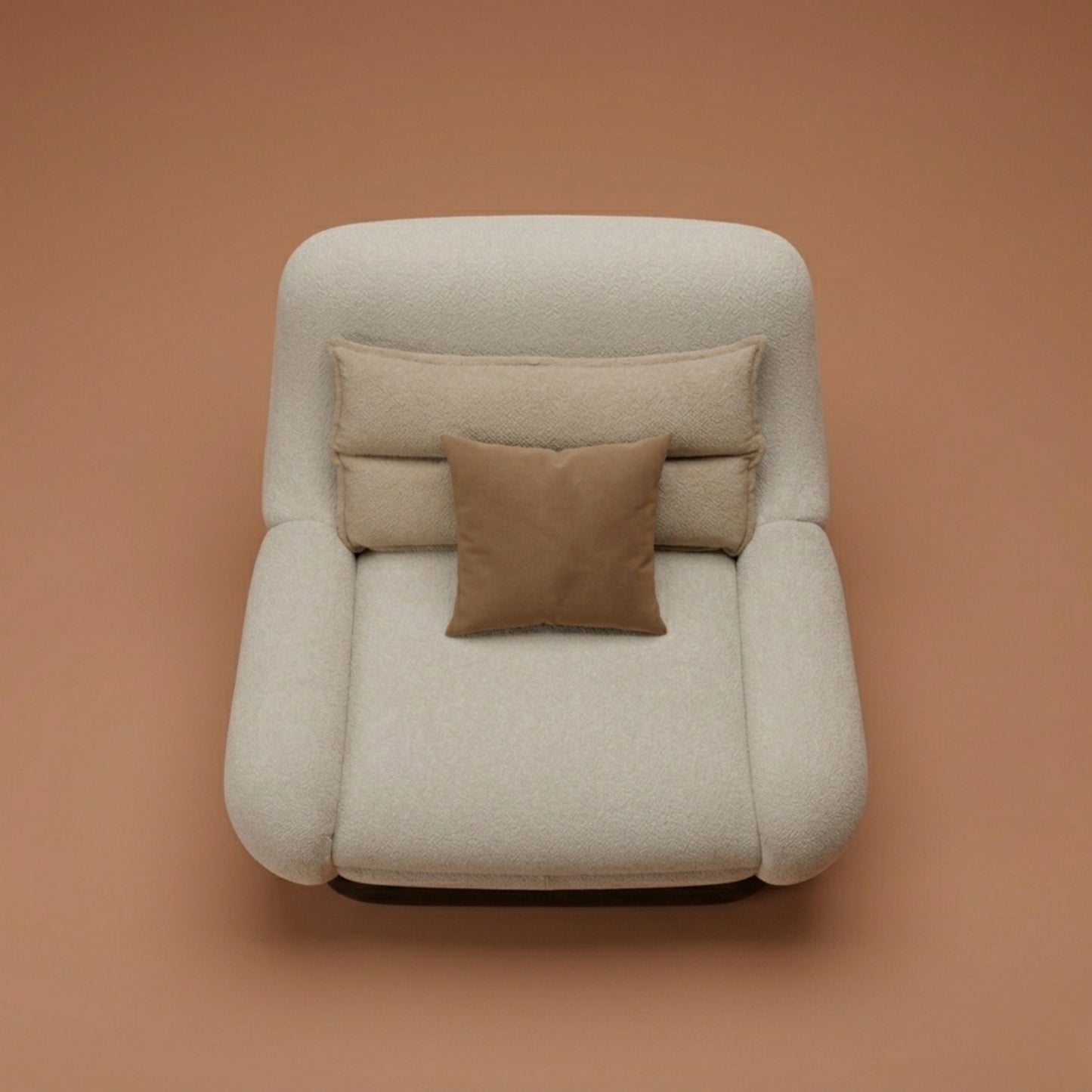 Fauteuil Lounge Velours | Formes Organiques & Design Contemporain