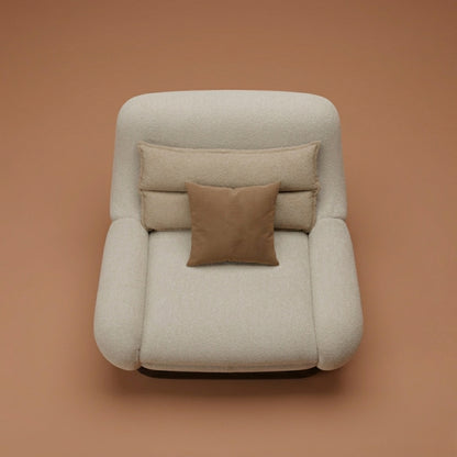 Fauteuil Lounge Velours | Formes Organiques & Design Contemporain