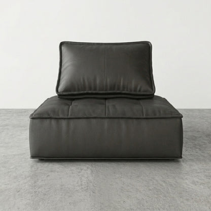 Fauteuil Paresseux Lounge en Cuir | Assise Basse