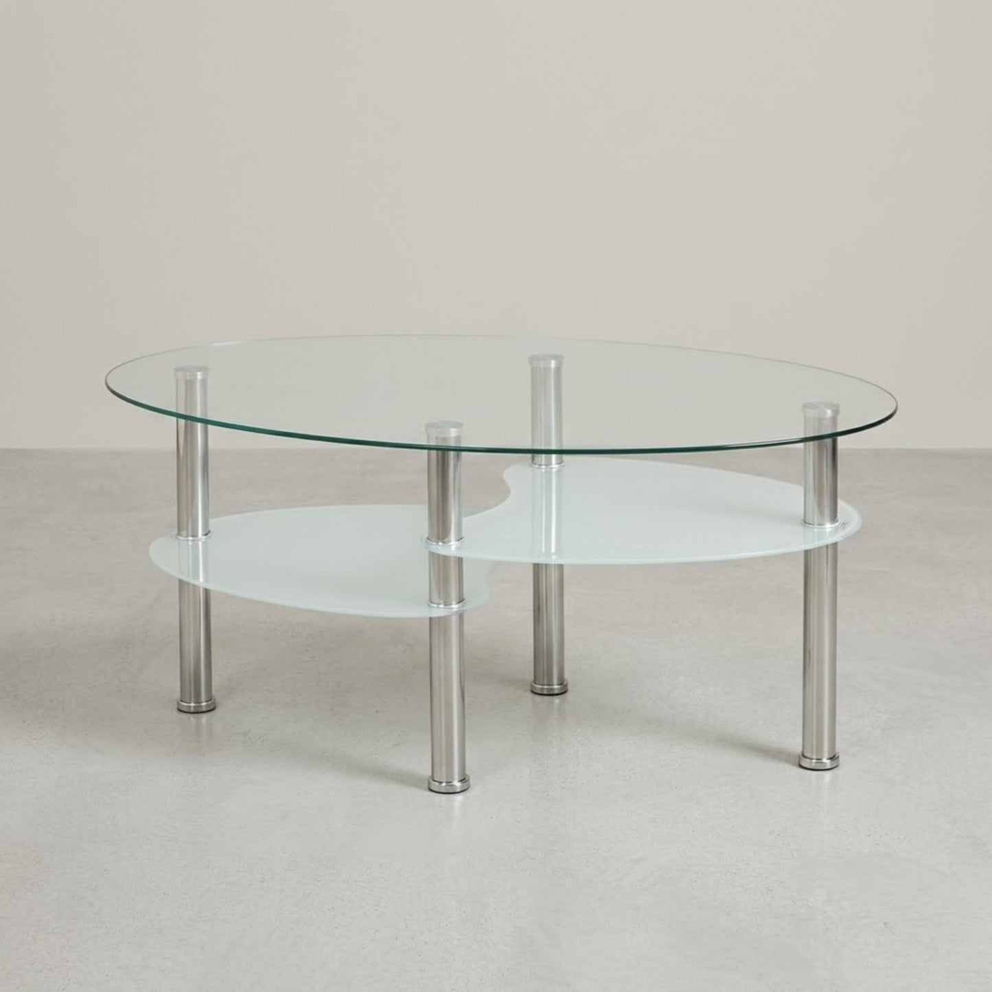 Table Basse Ovale en Verre | Table basse design en Verre