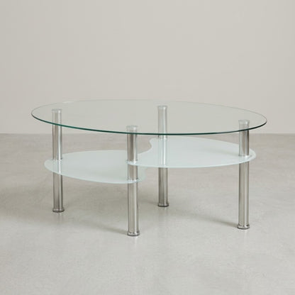 Table Basse Ovale en Verre | Table basse design en Verre