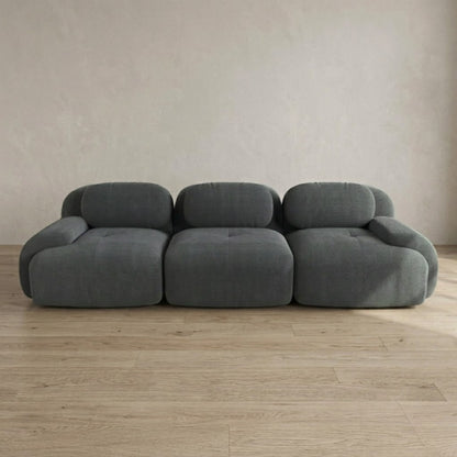 Canapé 3 Places droit en Velours Côtelé – Design Modulable et Confort