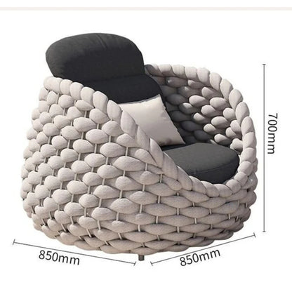Fauteuil de Jardin Rotin Tressé | Fauteuil Extérieur Design Premium