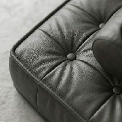Fauteuil Paresseux Lounge en Cuir | Assise Basse