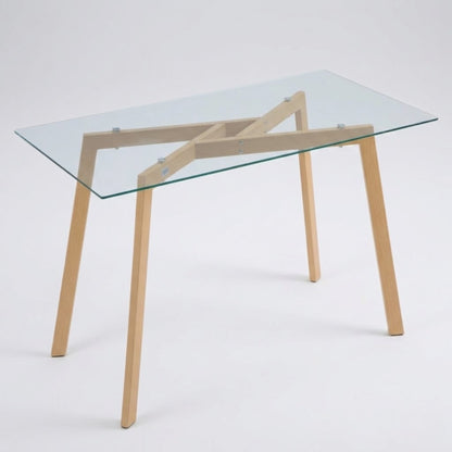Table à Manger en Verre Trempé simple - Tables 4 Personnes