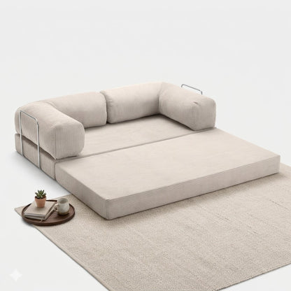 Canapé Modulable Convertible en Velours Côtelé – Design Contemporain & Confort Premium