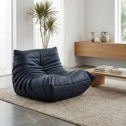Fauteuil Lounge "Olympe" Finition Cuir - L'Icône Vintage