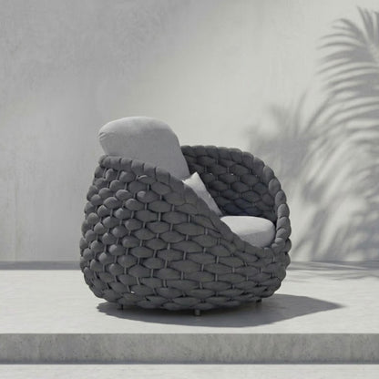 Ensemble Salon de Jardin Rotin Tressé 5 Places | Mobilier Extérieur Premium
