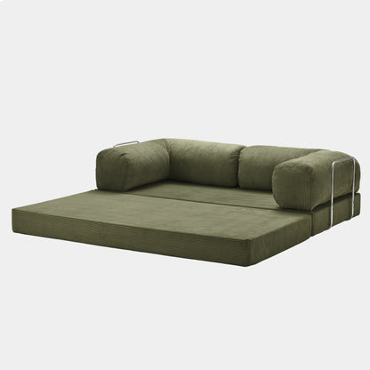 Canapé Modulable Convertible en Velours Côtelé – Design Contemporain & Confort Premium