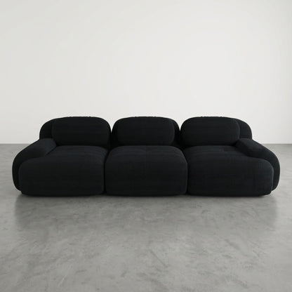 Canapé 3 Places droit en Velours Côtelé – Design Modulable et Confort