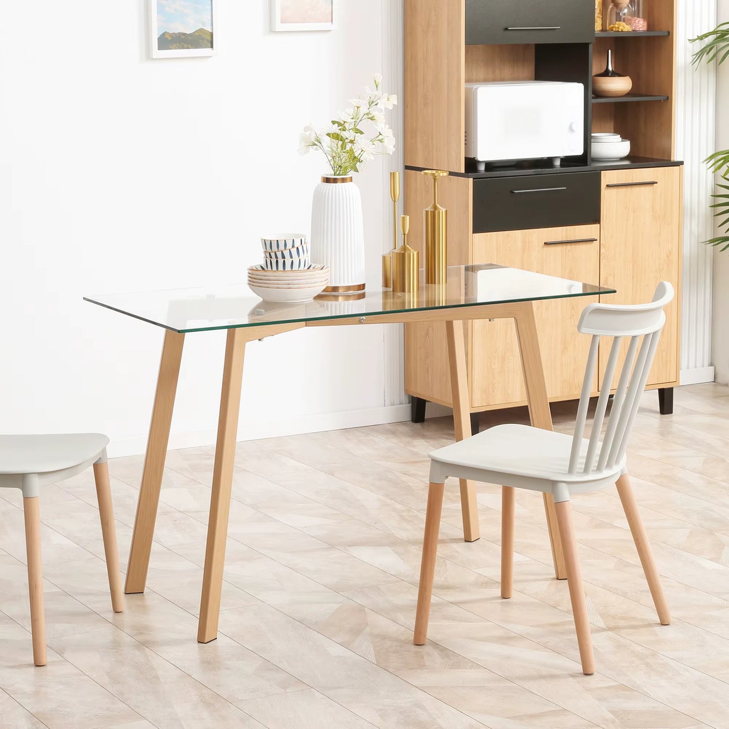 Table à Manger en Verre Trempé simple - Tables 4 Personnes