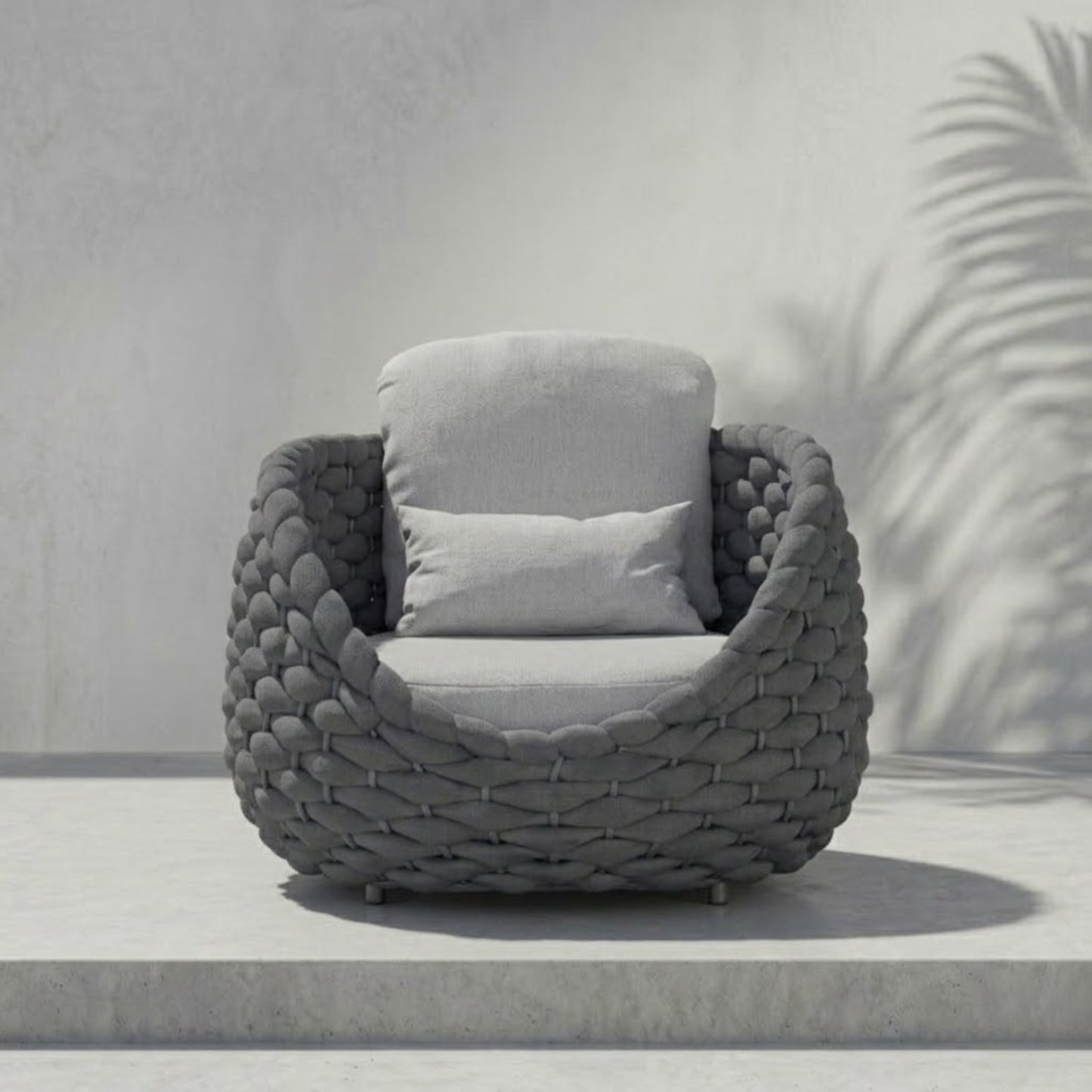 Fauteuil de Jardin Rotin Tressé | Fauteuil Extérieur Design Premium