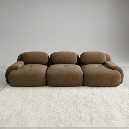 Canapé 3 Places droit en Velours Côtelé – Design Modulable et Confort