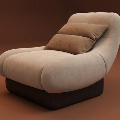 Fauteuil Lounge Velours | Formes Organiques & Design Contemporain