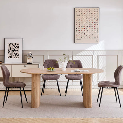 Table à Manger design en Bois Massif - 180 cm (6 Personnes)