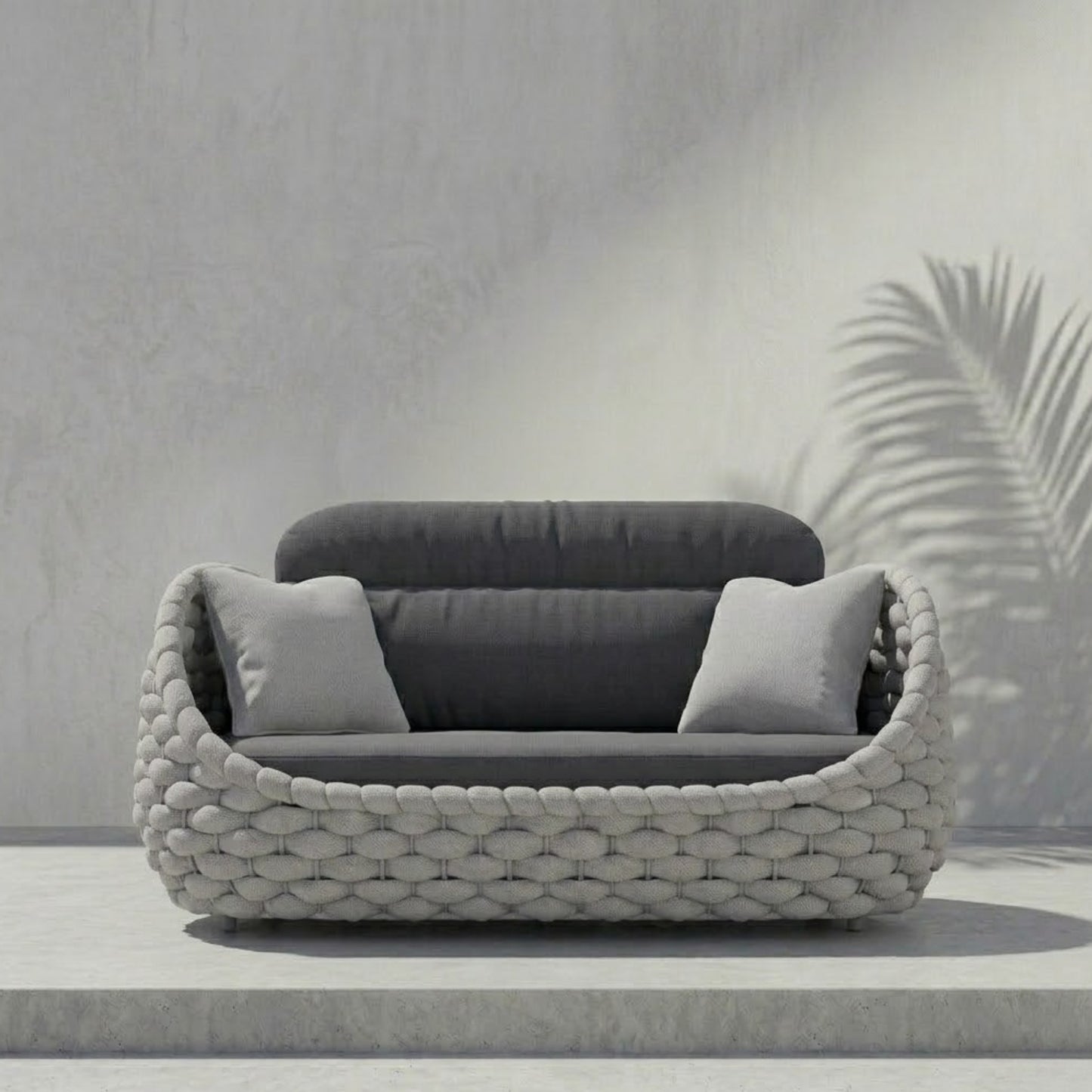 Ensemble Salon de Jardin Rotin Tressé 5 Places | Mobilier Extérieur Premium