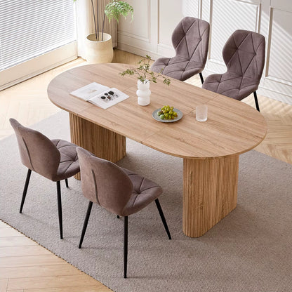 Table à Manger design en Bois Massif - 180 cm (6 Personnes)