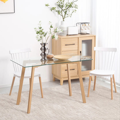 Table à Manger en Verre Trempé simple - Tables 4 Personnes